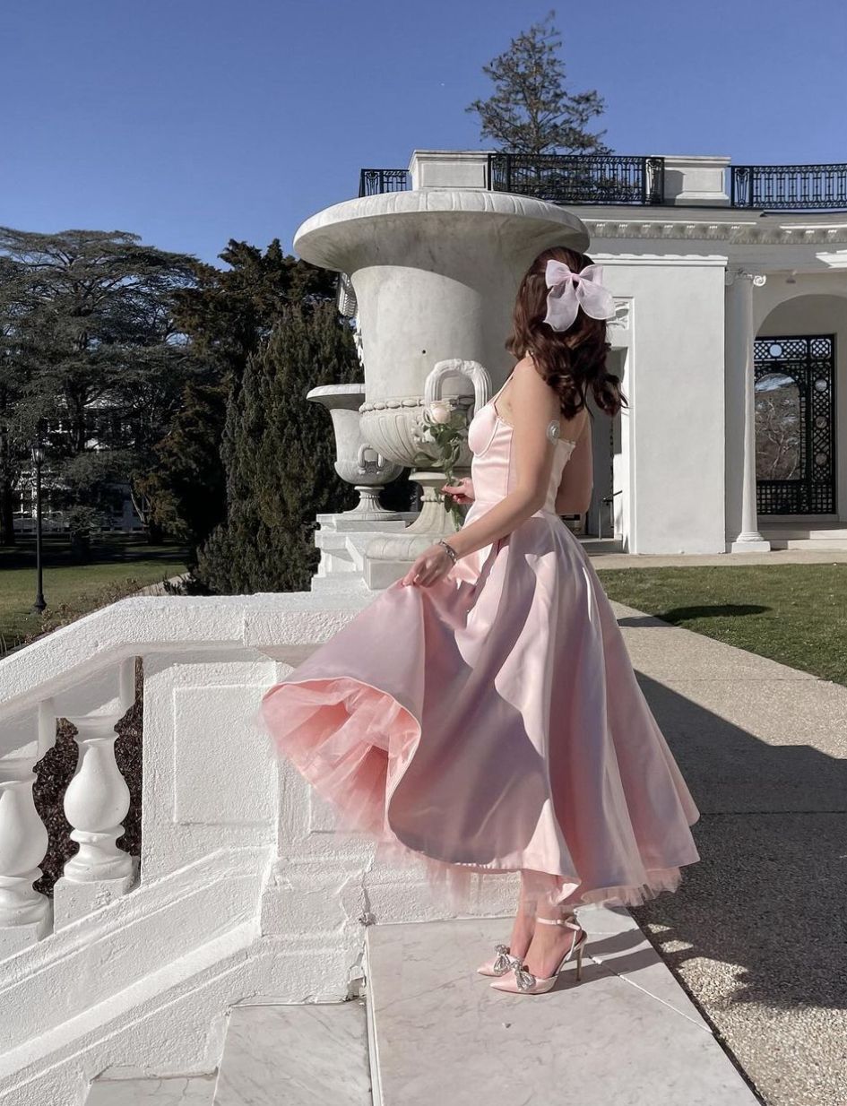 Mademoiselle Ballerina Pink Midi Dress