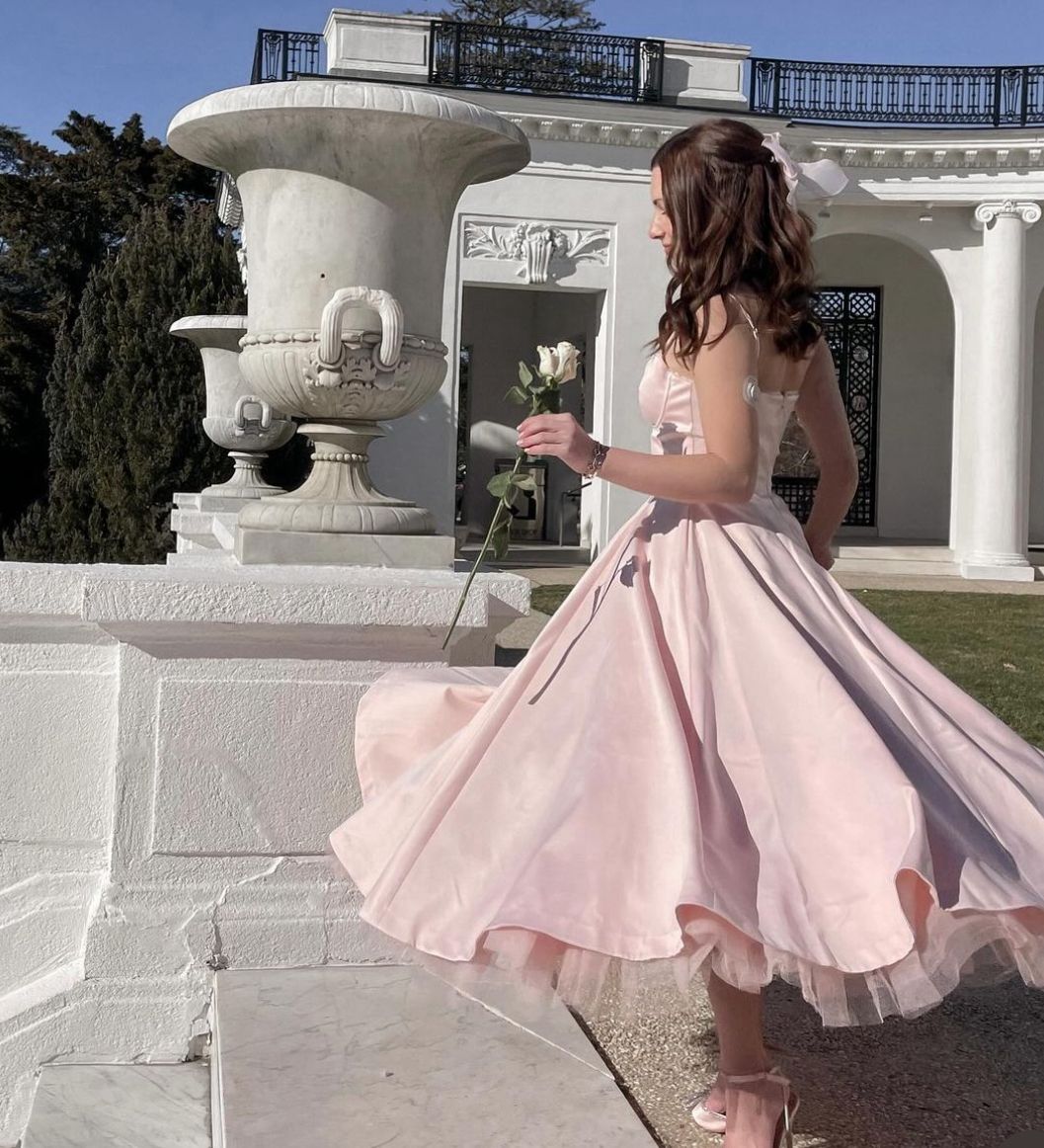Mademoiselle Ballerina Pink Midi Dress