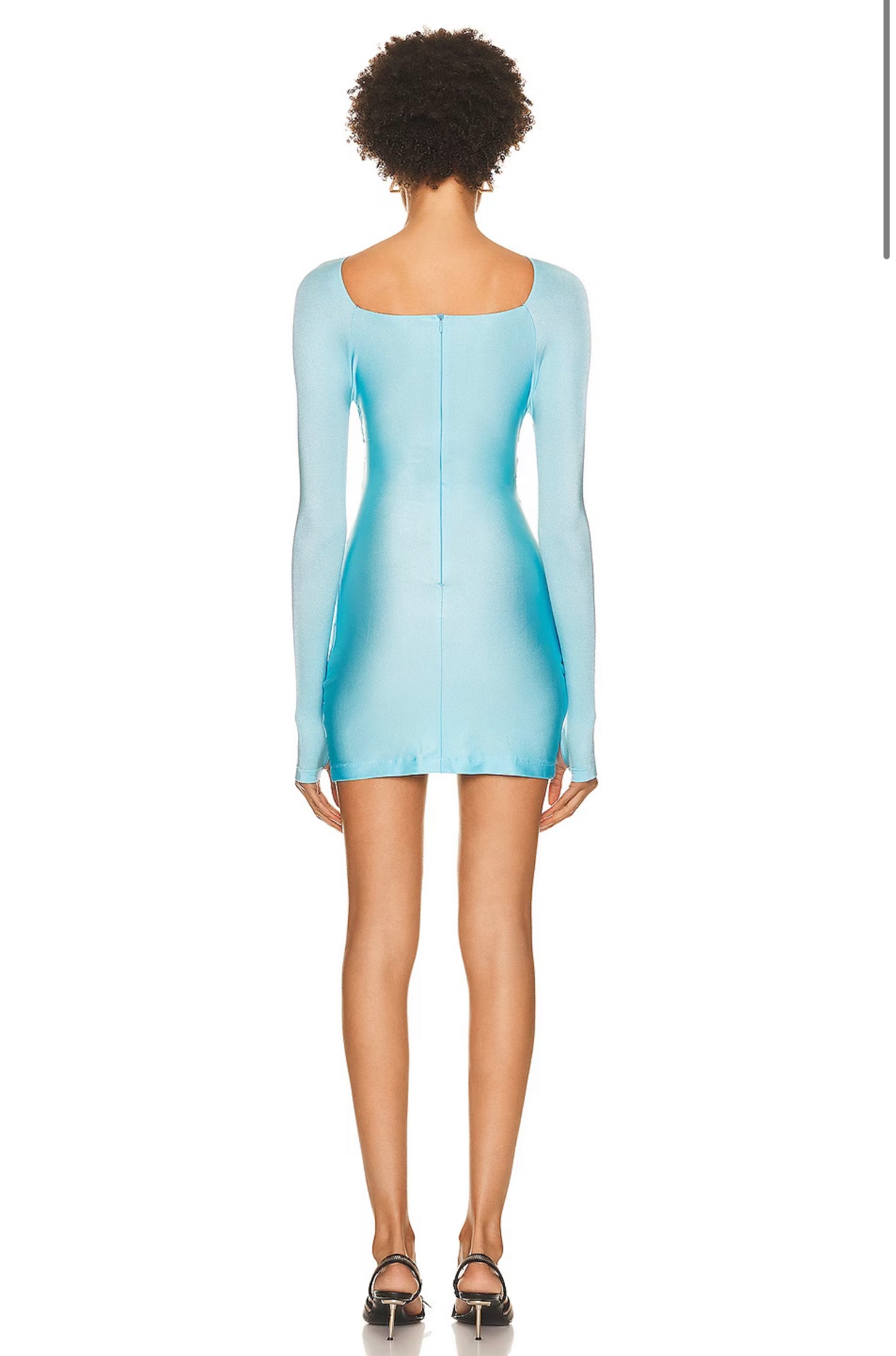 Cut Out Jersey Dress (Turquoise)